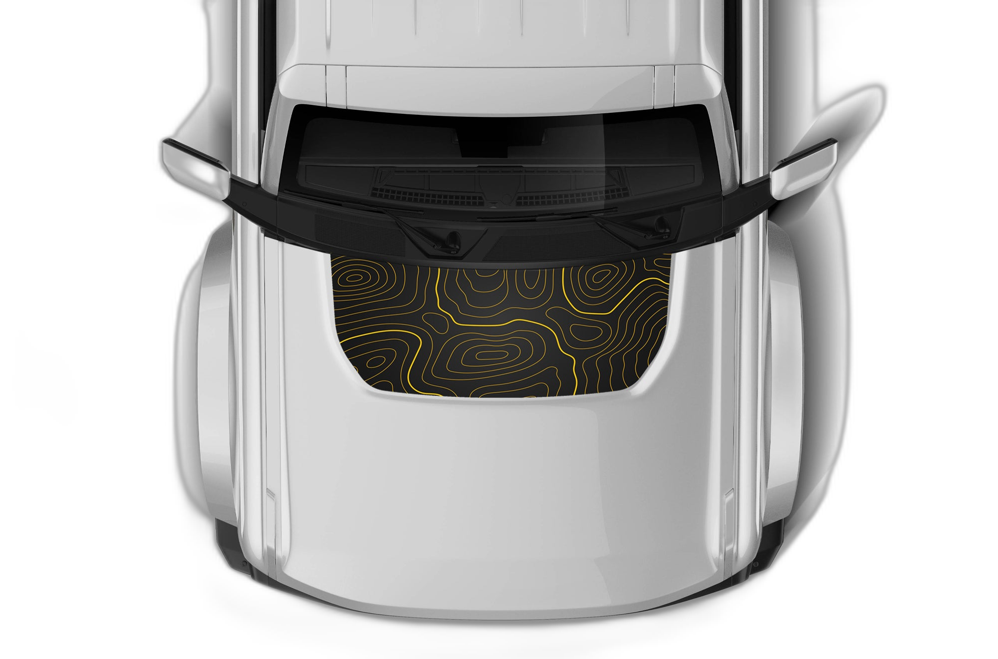 Topographic Print Hood Graphics for Ford Bronco - Image 2