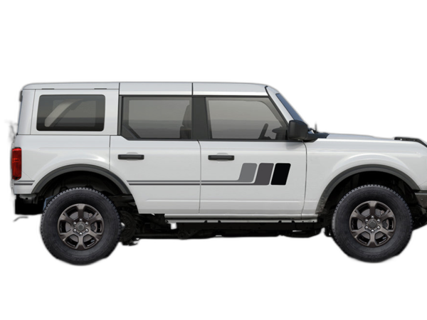 Triple Hockey Stripes Graphics for Ford Bronco