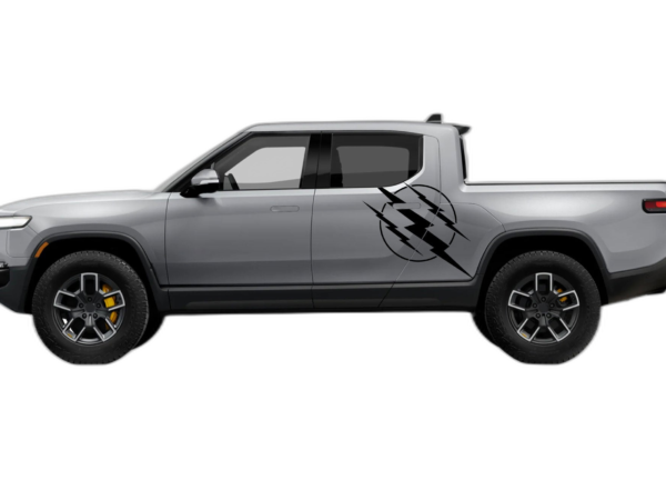 Triple Thunderbolt Side Decals Graphics for Rivian R1T