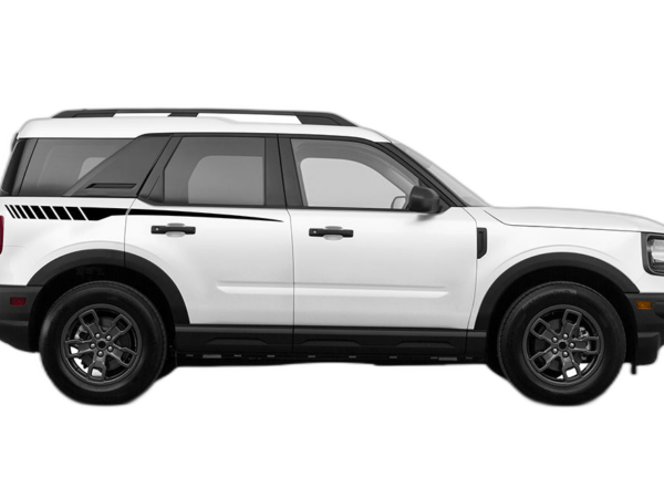 Upper back side stripes graphics decals compatible with Ford Bronco Sport