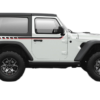 Upper body side stripes graphics decals compatible with Jeep Wrangler JL 2 doors