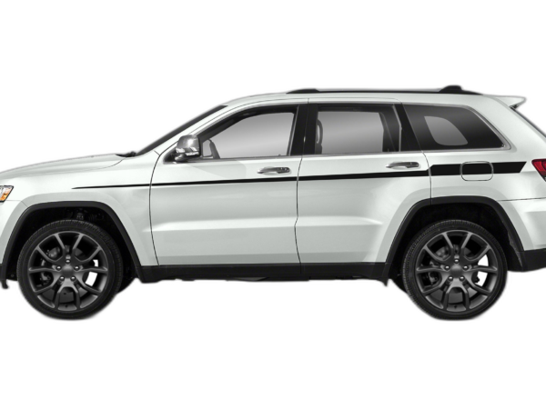 Upper door side stripes graphics decals compatible with Jeep Grand Cherokee 2011-2021