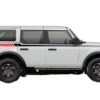 Upper Retro Stripes Graphics for Ford Bronco