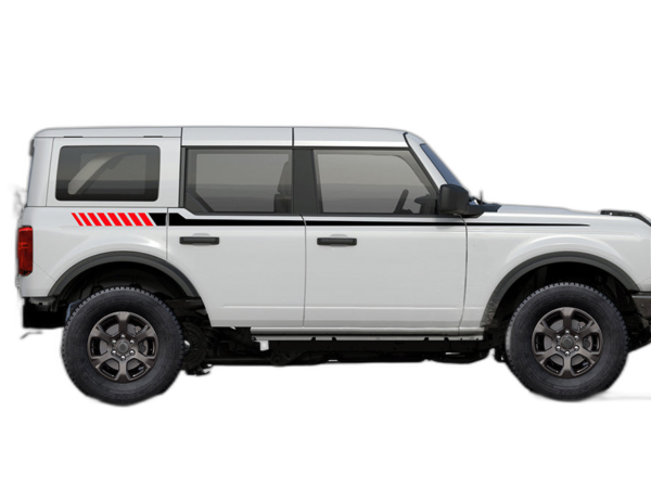 Upper Retro Stripes Graphics for Ford Bronco