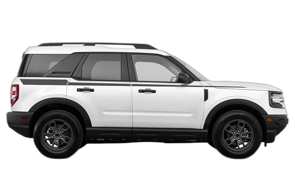 Upper edge side stripes graphics decals compatible with Ford Bronco Sport - Image 2