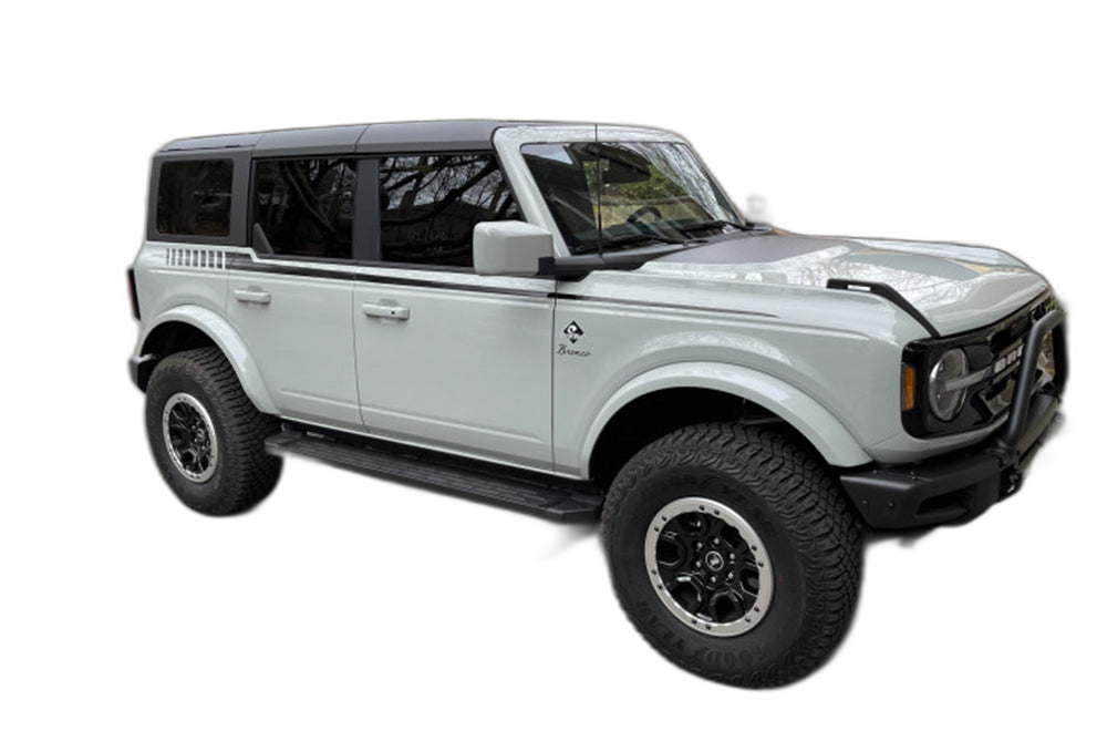 Upper Retro Stripes Graphics for Ford Bronco - Image 3