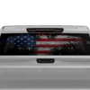 US eagle perforated rear window decal graphics compatible with Chevrolet Silverado