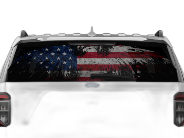 US Eagle Perforated Rear Window Decal Graphics for Ford Explorer