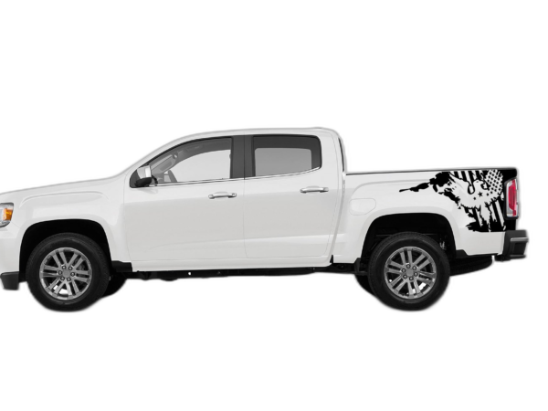 US Eagle Side Bed Decals Graphics for GMC Canyon 2015-2022
