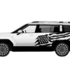 US flag graphics decals compatible with Hyundai Santa Fe