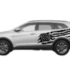 US flag graphics decals compatible with Hyundai Santa Fe 2019-2023