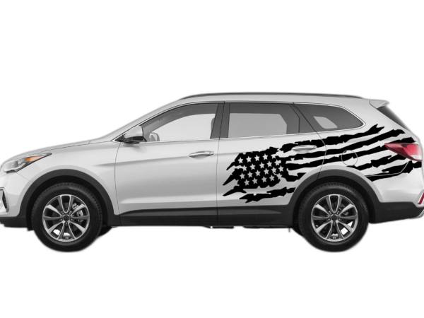 US Flag Graphics for Hyundai Santa Fe 2019-2023