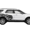 US flag graphics side decals compatible with Ford Explorer 2011-2019