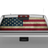 US Flag Perforated Rear Window Decal Graphics for Chevrolet Silverado 2014-2018