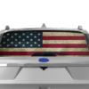 US flag perforated rear window decal graphics compatible with Ford Explorer 2011-2019