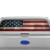 US Flag Perforated Rear Window Decal Graphics for Ford Ranger 2019-2023