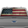 US Flag Perforated Rear Window Decal Graphics for Ford F150