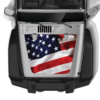 US Flag Print Hood Graphics for Wrangler JK
