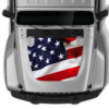 US Flag Print Hood Graphics for Wrangler JL