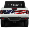 US flag print tailgate graphics decals compatible with Jeep Gladiator JT