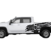 US flag side decals graphics compatible with Chevrolet Silverado 2500HD