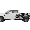 US flag side decals graphics compatible with Ford  F250 2017-2022
