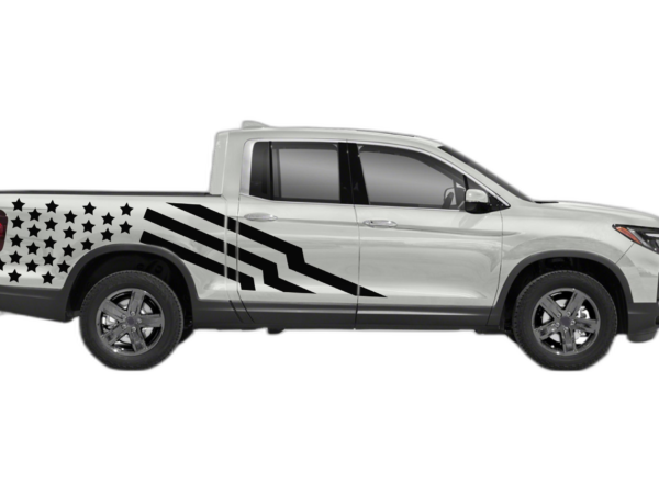 US flag side decals graphics compatible with Honda Ridgeline