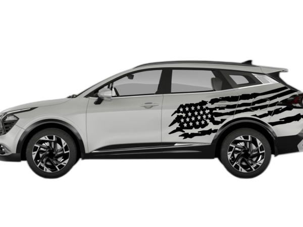 US Flag Side Decals Graphics for Kia Sportage