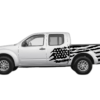US flag side decals graphics compatible with Nissan Frontier 2005-2021