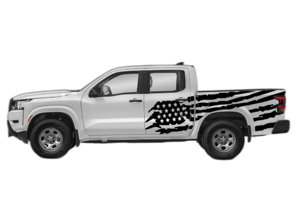 US Flag Side Decals Graphics for Nissan Frontier