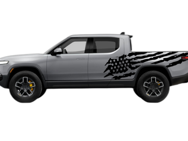 US Flag Side Decals Graphics for Rivian R1T