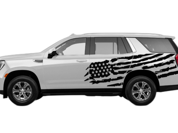 US Flag Side Graphics for GMC Yukon