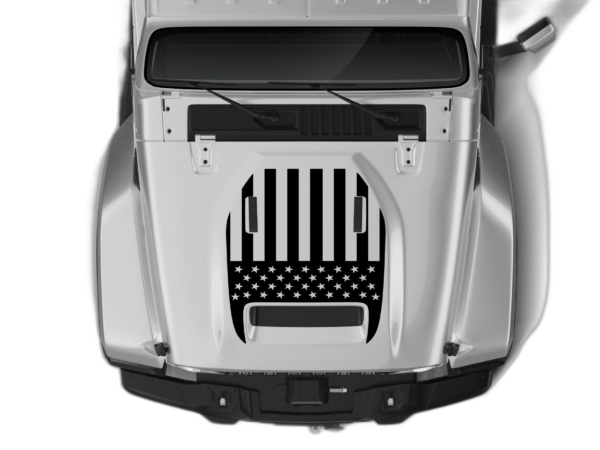 US style hood graphics decals compatible with Jeep Gladiator JT Mojave