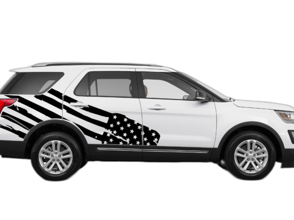 USA Flag Graphics Side Decals for Ford Explorer 2011-2019