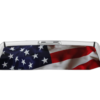 USA Flag Perforated Rear Window Decal Graphics for Dodge Ram 2009-2018