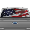 USA Flag Perforated Rear Window Decal Graphics for Ford F150