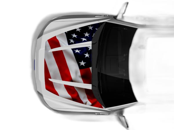 USA flag print hood decals graphics compatible with Ford F150 2015-2020