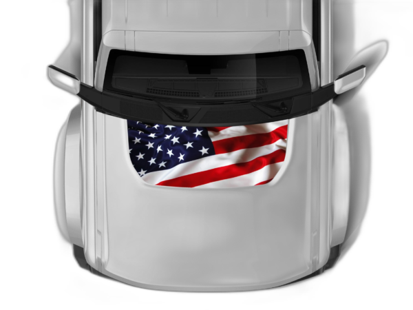 USA flag print hood graphics decals compatible with Ford Bronco