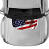 USA Flag Print Hood Graphics for Ford Bronco