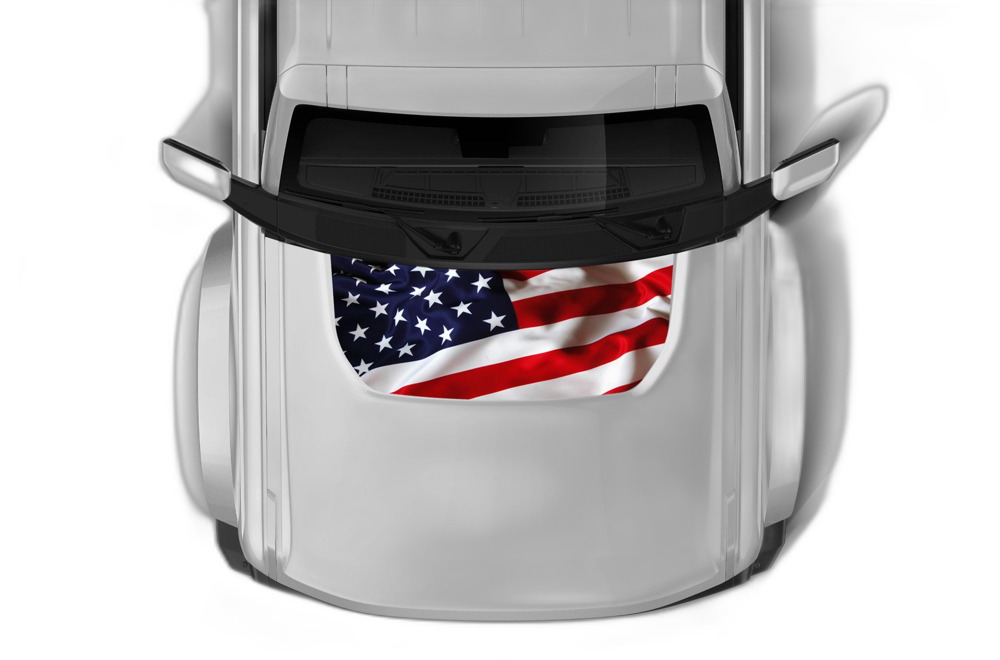 USA Flag Print Hood Graphics for Ford Bronco