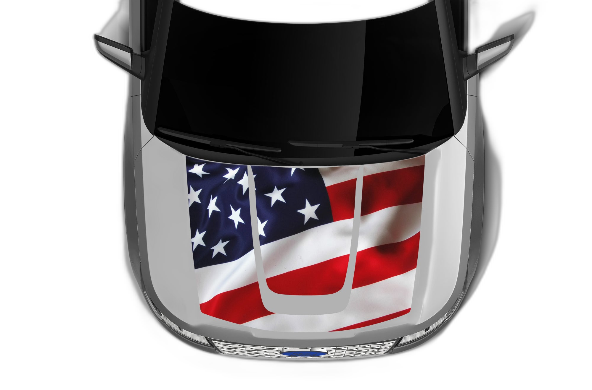 USA Flag Print Hood Graphics for Ford Explorer 2013-2015