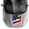 USA flag print hood graphics decals compatible with Jeep Compass 2007 - 2025