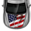 USA flag print hood graphics decals compatible with Jeep Grand Cherokee 2011-2021