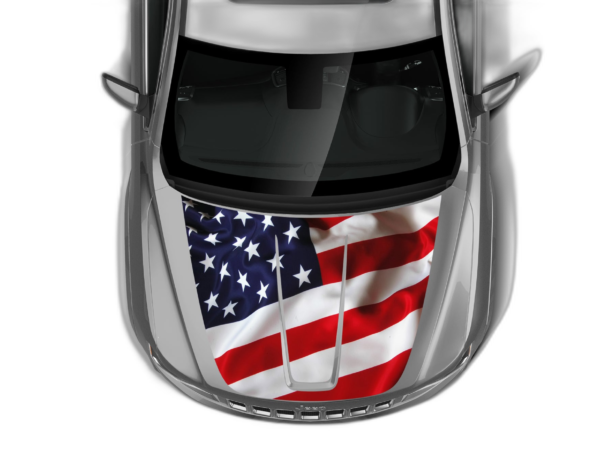USA Flag Print Hood Graphics for Jeep Grand Cherokee 2011-2021