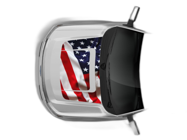 USA Flag Print Style Hood Decals Graphics for Ford F150 2009-2014