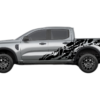 USA Flag Shredded Decals and Side Graphics for Ford Ranger