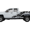 USA Flag Shredded Decals Graphics for Chevrolet Silverado 2500HD 2015-2019