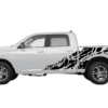 USA flag shredded decals graphics compatible with Dodge Ram 2009-2018