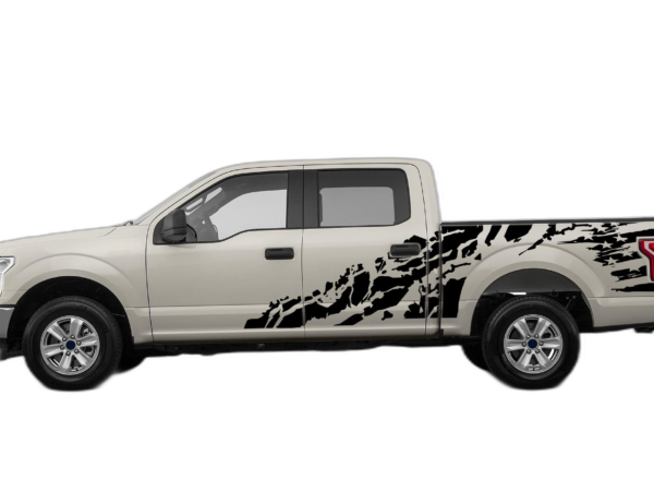 USA Flag Shredded Decals Graphics for Ford F150 2015-2020