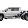 USA flag shredded decals graphics compatible with GMC Sierra